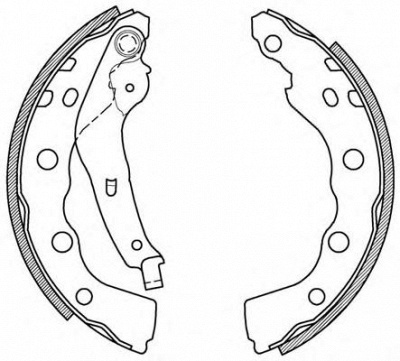 OPEN PARTS bsa202100 -  Комплект тормозных колодок